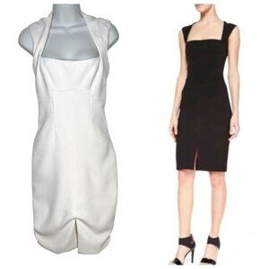 L'AGENCE Mini Dress in Black and White